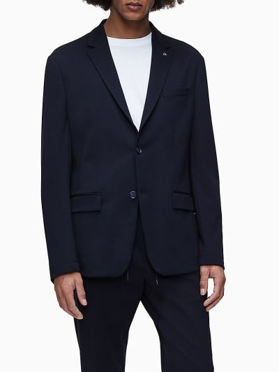 Calvin Klein Ruhák HU321873 | Calvin Klein Milano Jersey Férfi Blézer Sötétkék